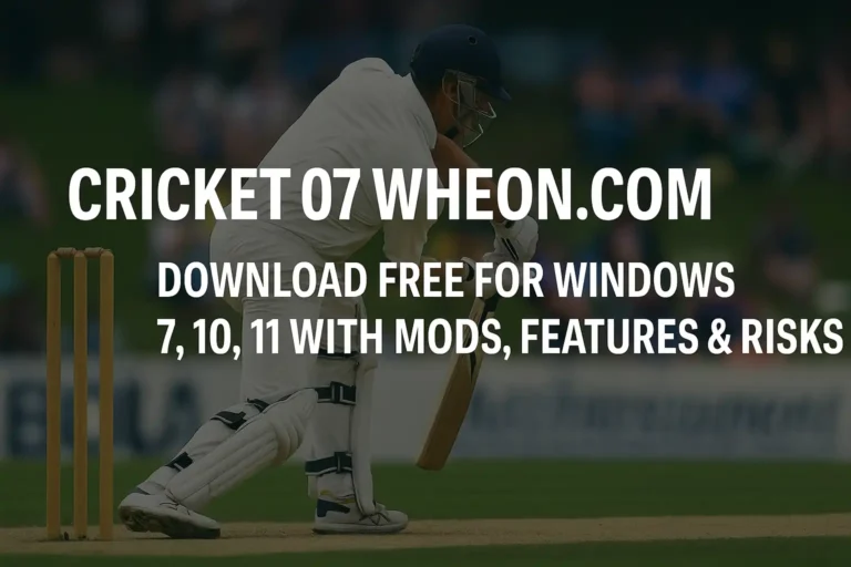 Cricket 07 Wheon.com