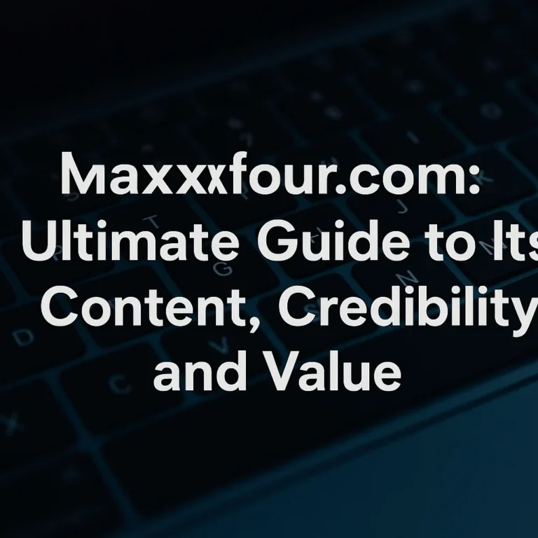 Maxxfour.com in 2025 Ultimate Guide to Its Content, Credibility, and Value