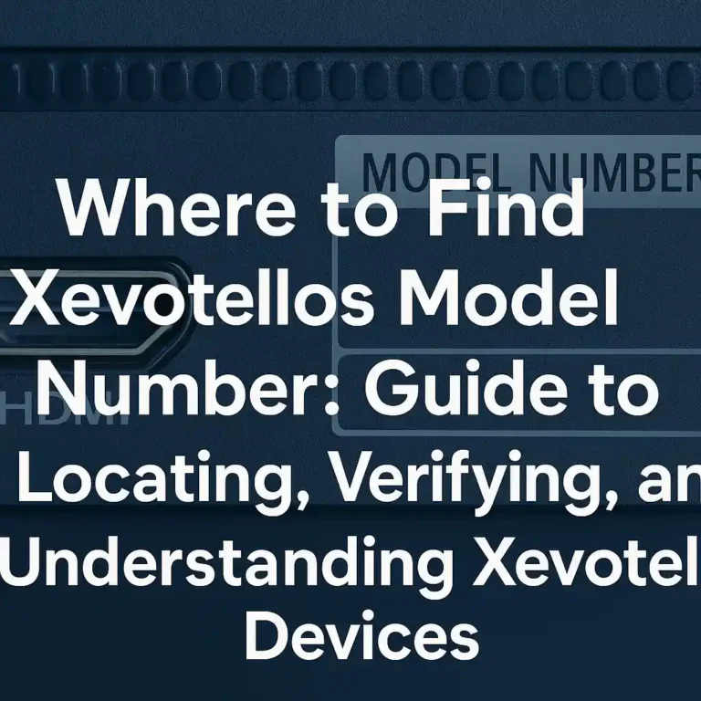 Where to Find Xevotellos Model Number